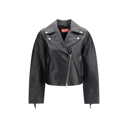 Diesel Black Leather Jacket