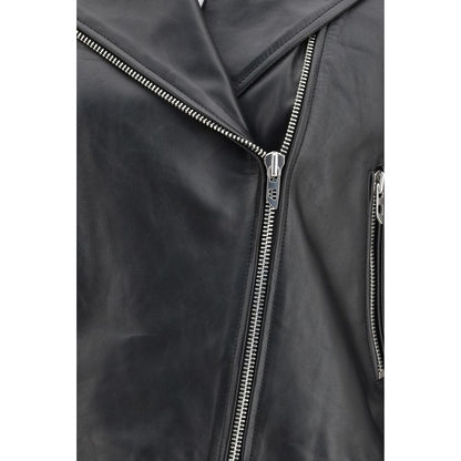 Diesel Black Leather Jacket
