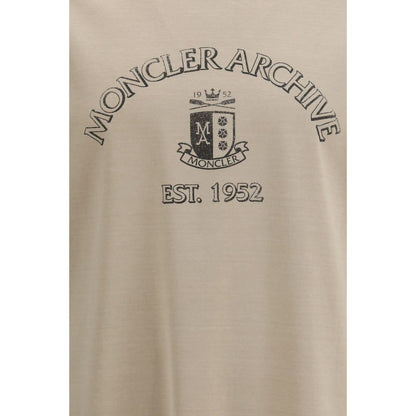 Moncler Beige Cotton T-Shirt