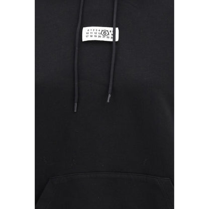 MM6 Black Cotton Sweatshirt