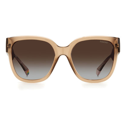 Polaroid Beige Plastic Sunglasses