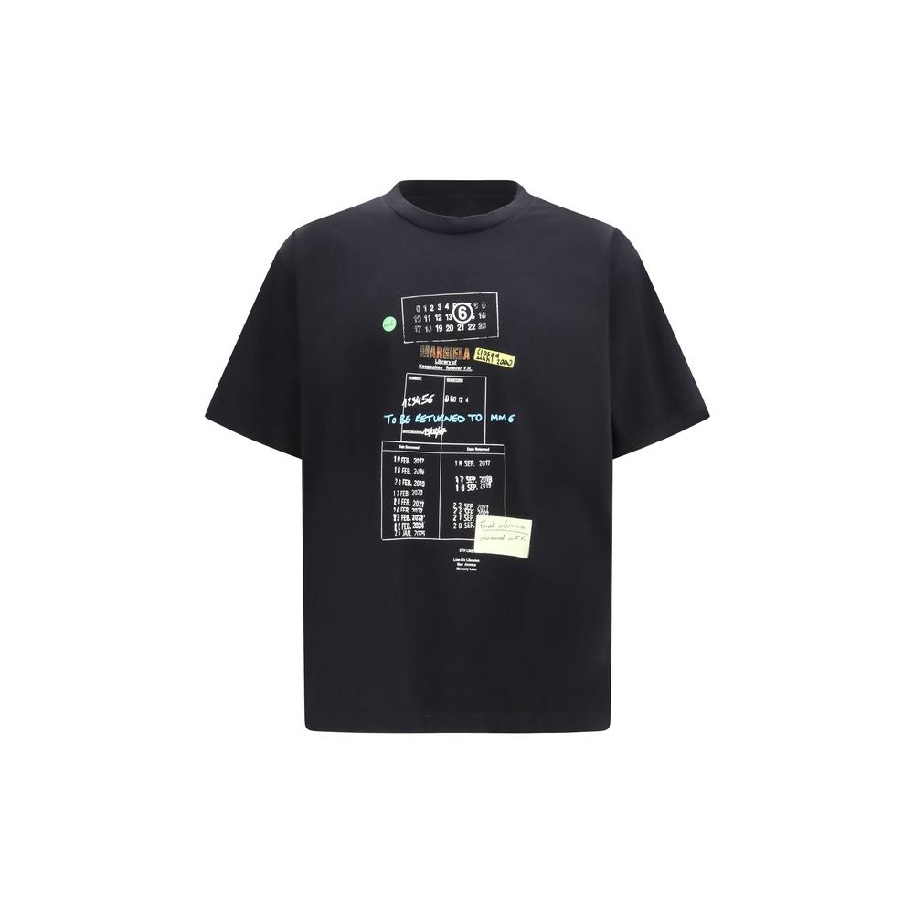 MM6 Black Cotton T-Shirt