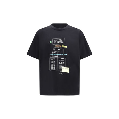 MM6 Black Cotton T-Shirt