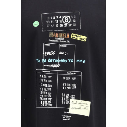 MM6 Black Cotton T-Shirt