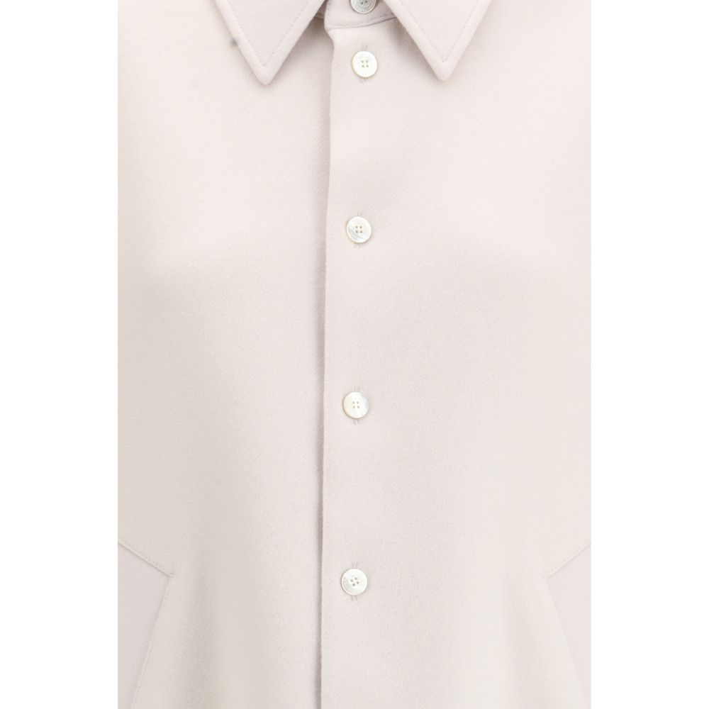 Balenciaga Beige Cashmere Shirt