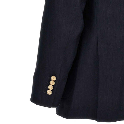 Brunello Cucinelli Blue Linen Coat