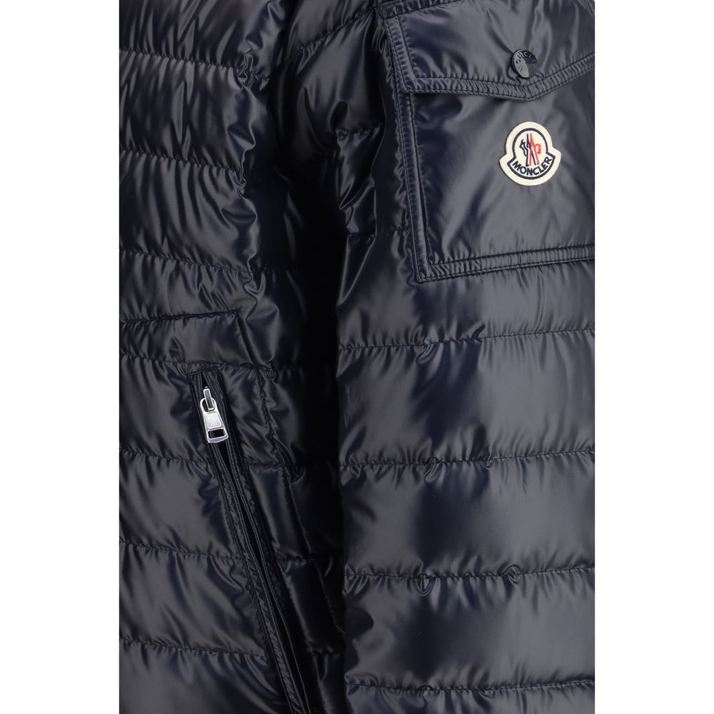Moncler Blue Polyamide Full-Length Jacket