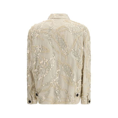 Brunello Cucinelli Beige Cotton Full-Length Jacket
