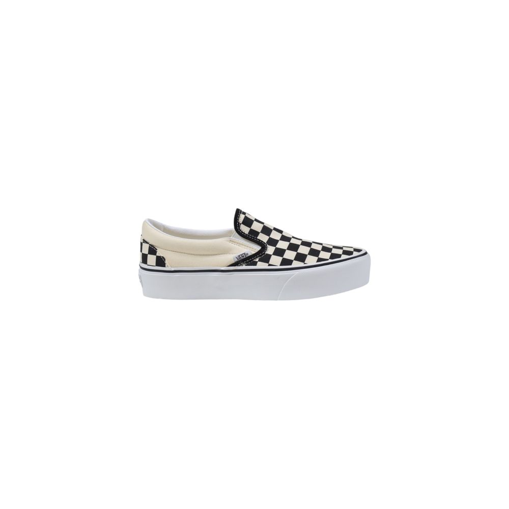 Vans White Fabric Platform Sneakers