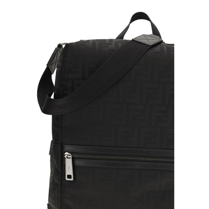 Fendi Black Nylon Backpack
