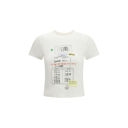 MM6 White Cotton T-Shirt