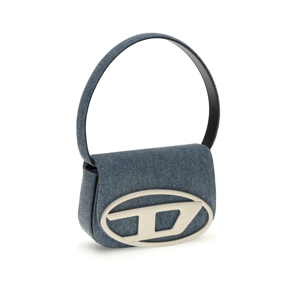 Diesel Blue Cotton Shoulder Bag