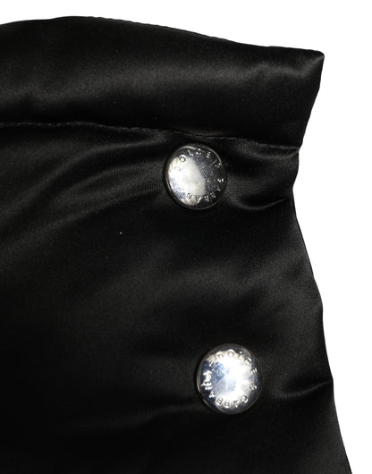 Dolce & Gabbana Black Polyester Whole Head Wrap Capello Hat