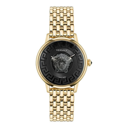 Versace Gold Stainless Steel Dress Watch