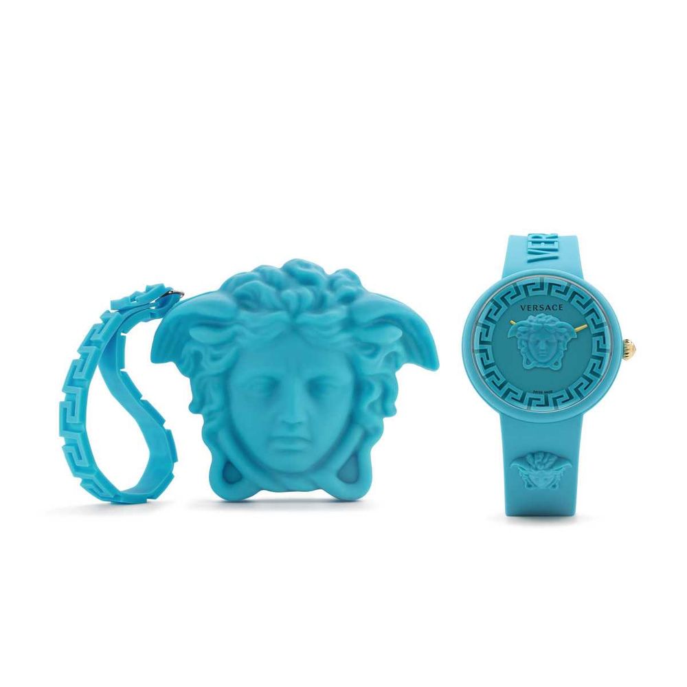 Versace Blue Synthetic Bracelet Watch
