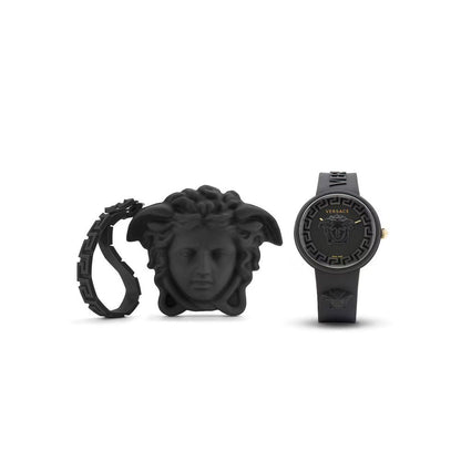 Versace Black Synthetic Sport Watch