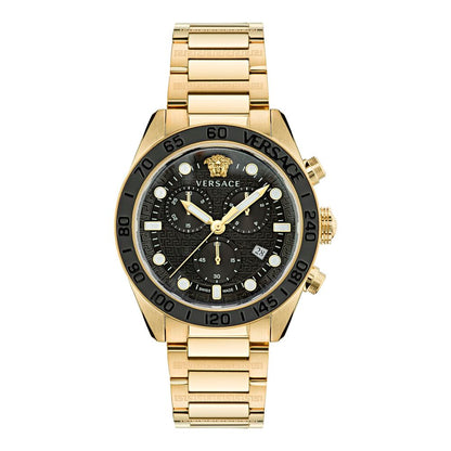 Versace Gold Stainless Steel Dress Watch