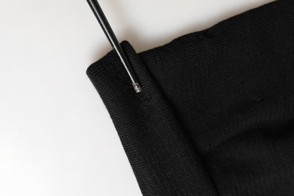 Givenchy Men Black 100% Wool Winter Warmer Beanie Capello Hat