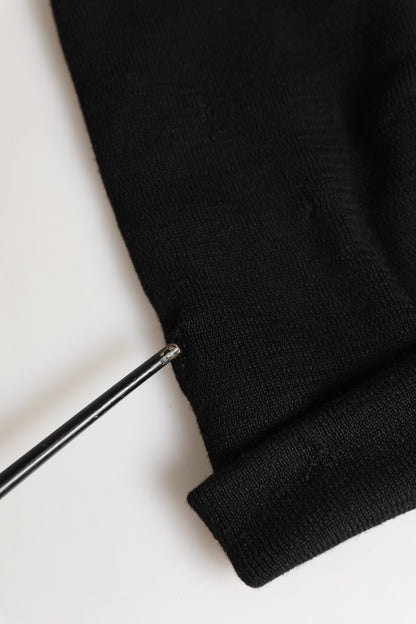 Givenchy Men Black 100% Wool Winter Warmer Beanie Capello Hat