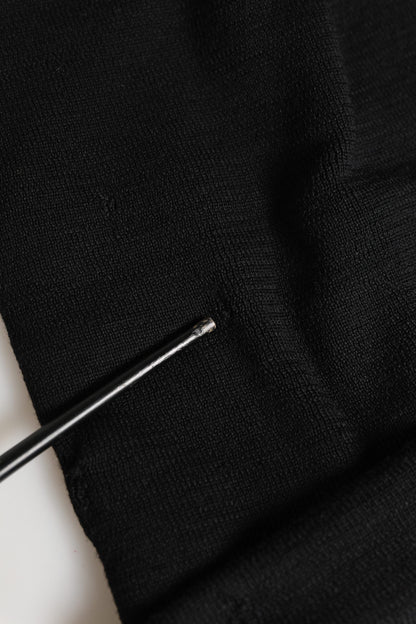 Givenchy Men Black 100% Wool Winter Warmer Beanie Capello Hat