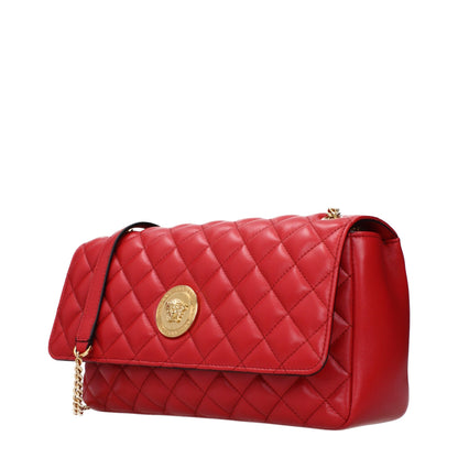 Versace Red Leather Shoulder Bag