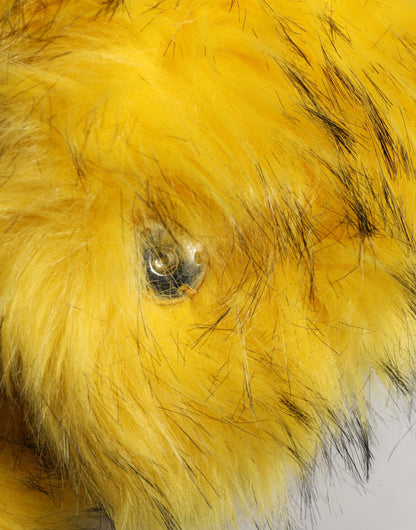 Dolce & Gabbana Yellow Modacrylic Fur Women Bucket Capello Hat