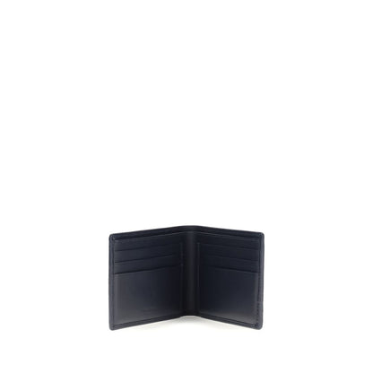 Ferragamo Gray Calf Leather Bos Taurus Wallet