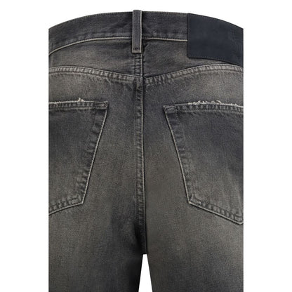 Haikure Black Cotton Relaxed Fit Jeans