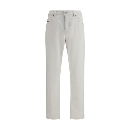 Diesel White Cotton Slim Fit Jeans