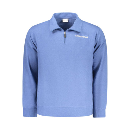 Superga Azzurro Cotton Men's Sweatshirt