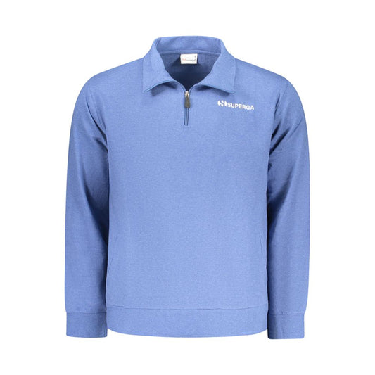 Superga Azzurro Cotton Men's Sweatshirt
