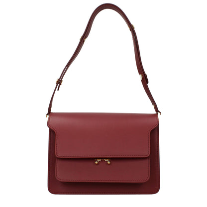 Marni Red Leather Shoulder Bag