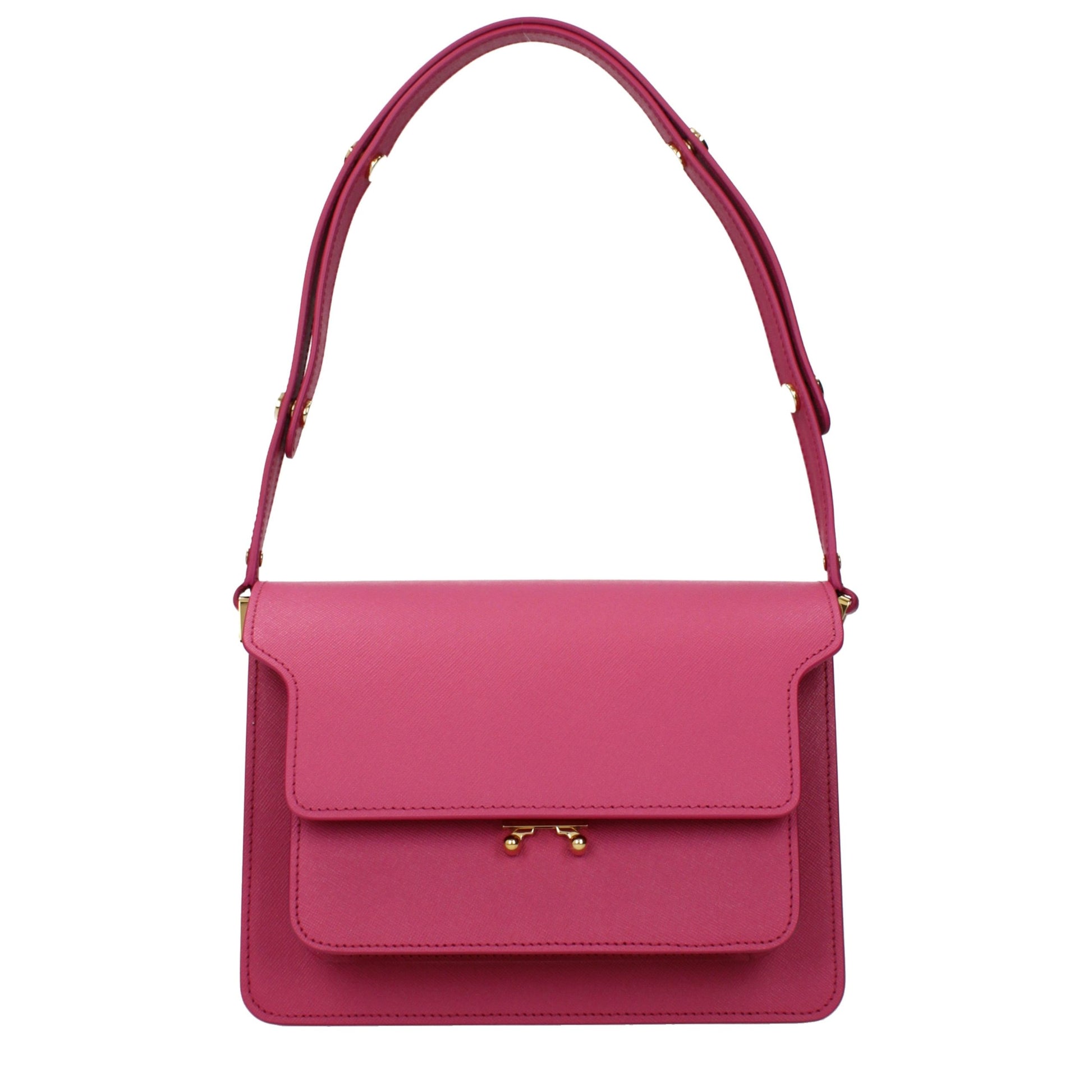 Marni Pink Leather Shoulder Bag