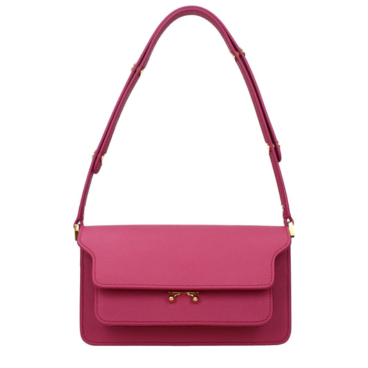 Marni Pink Leather Shoulder Bag