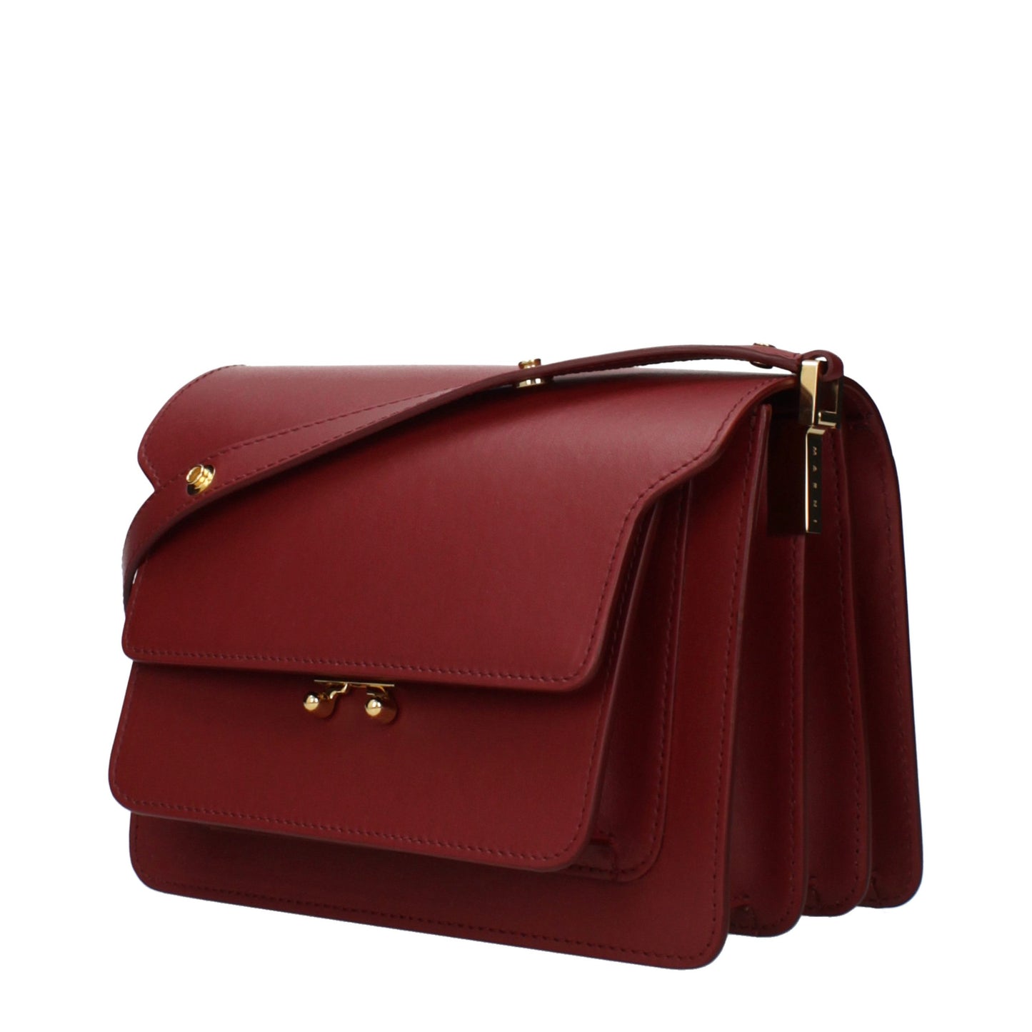 Marni Red Leather Shoulder Bag
