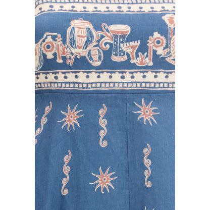 Alemais Blue Linen Casual Dress