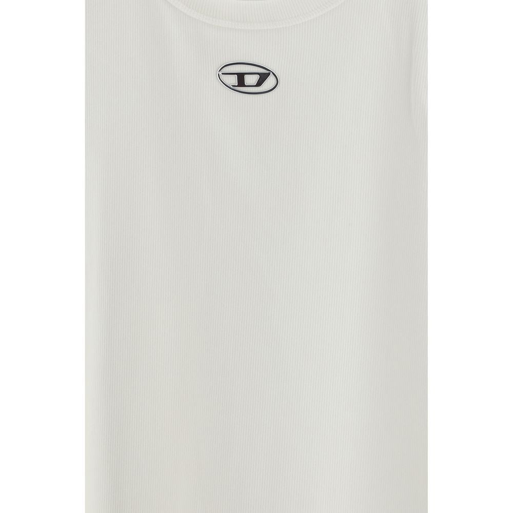 Diesel White Cotton Top