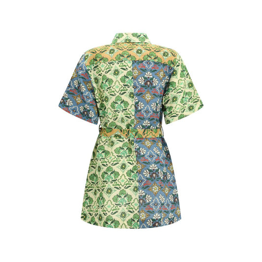 Alemais Multicolor Linen Casual Dress