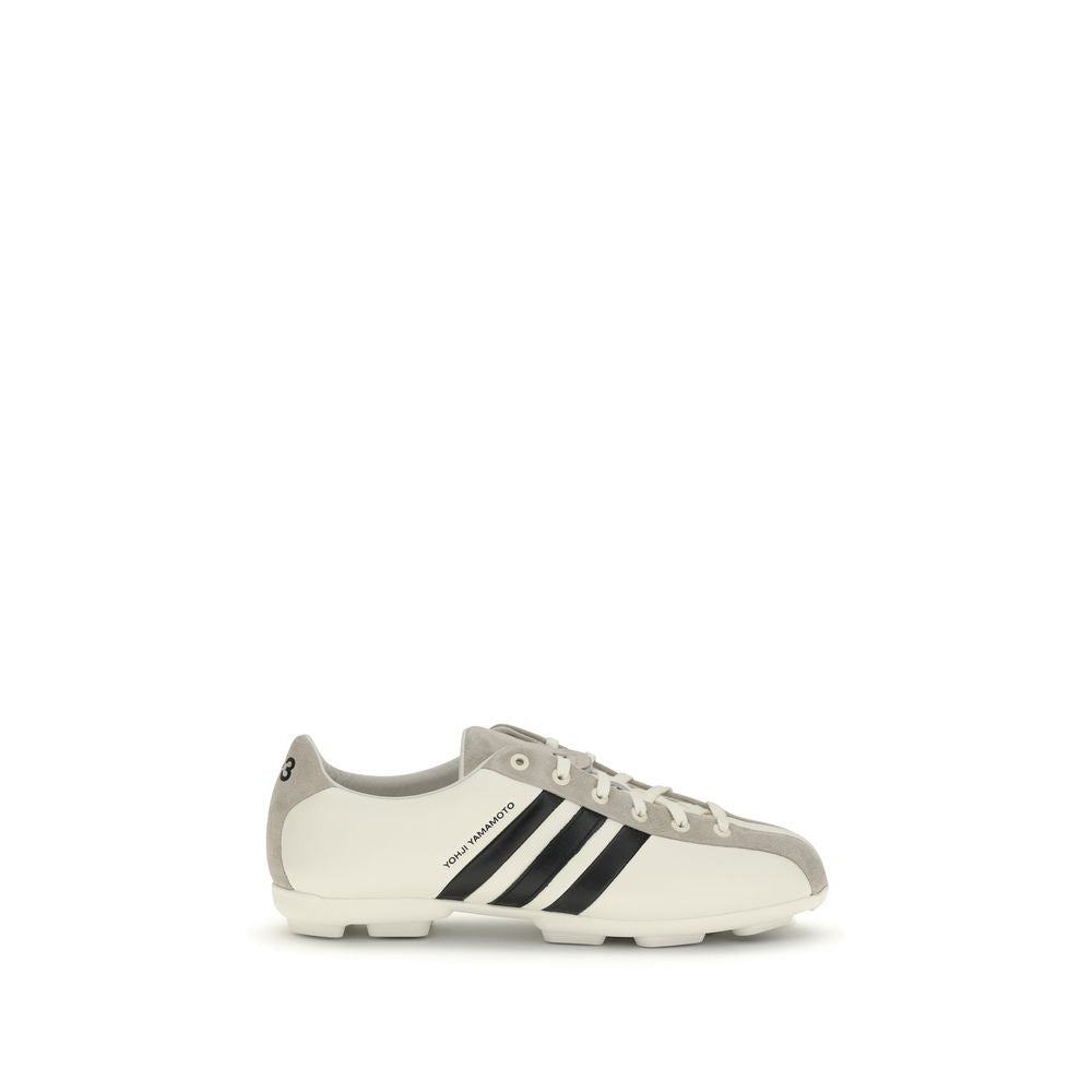 Y-3 White Calf Leather Bos Taurus Athletic Sneakers