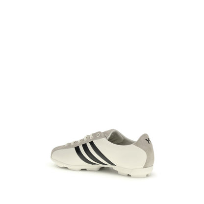 Y-3 White Calf Leather Bos Taurus Athletic Sneakers