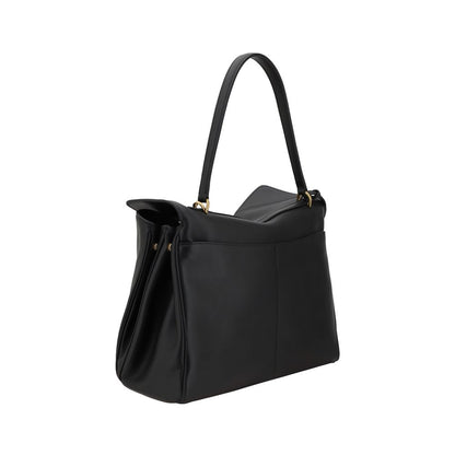 Balenciaga Black Calf Leather Bos Taurus Shoulder Bag