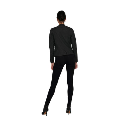 Only Black Polyethylene Biker Jacket