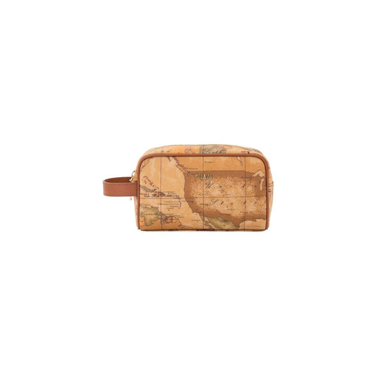 Alviero Martini Prima Classe Beige Cotton Clutch Bag