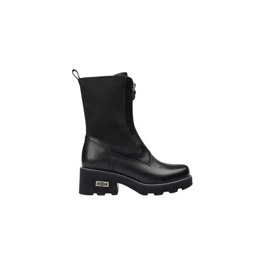 Cult Black Leather Ankle Boots