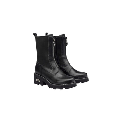 Cult Black Leather Ankle Boots