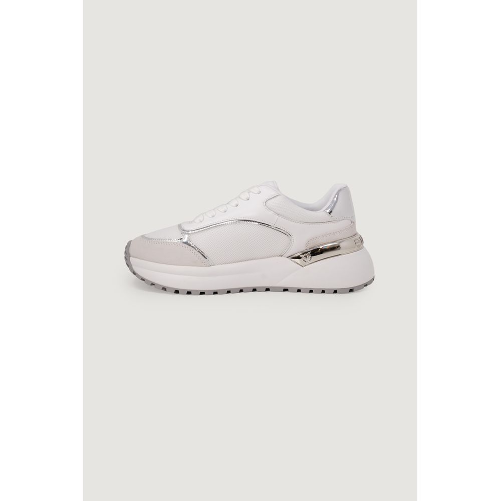 PINKO White Leather Low Top Sneakers