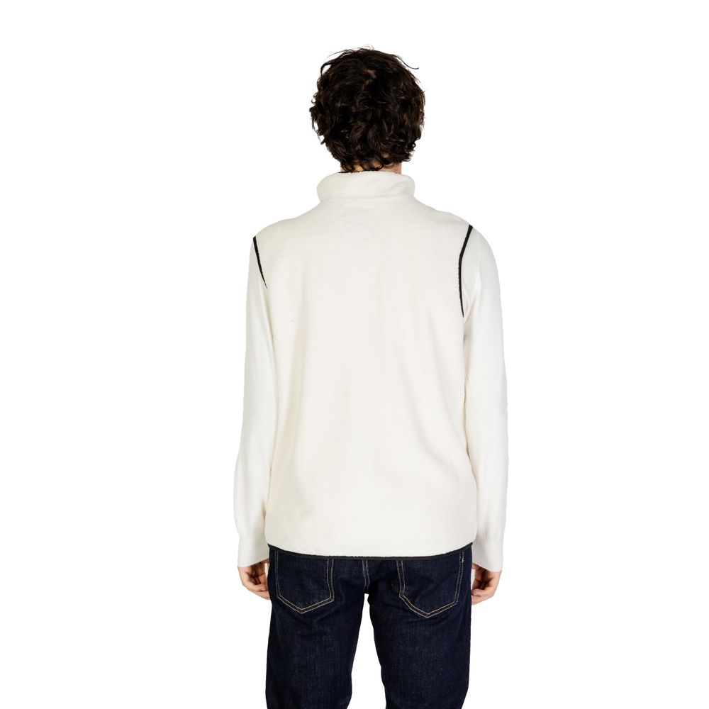 Columbia Cream Polyester Sleveless Jacket