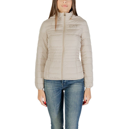 EA7 Emporio Armani Beige Polyester Coat