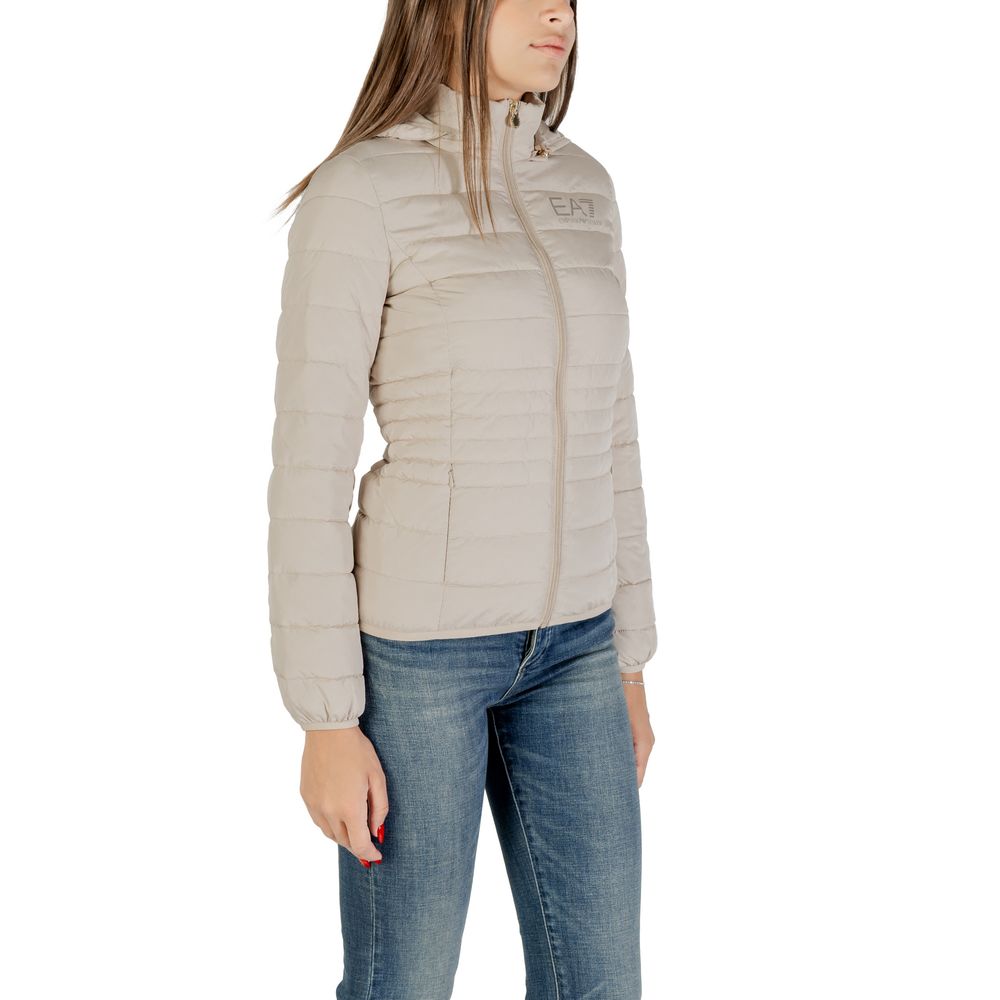 EA7 Emporio Armani Beige Polyester Coat
