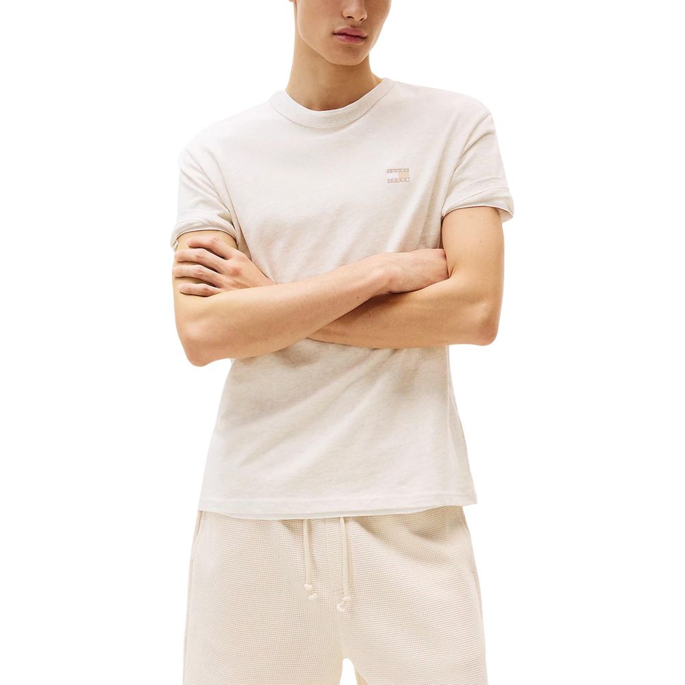 Tommy Hilfiger Jeans Beige Recycled Cotton T-Shirt